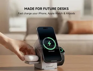 3in1 Electric Rotating Magnetic Wireless Charger