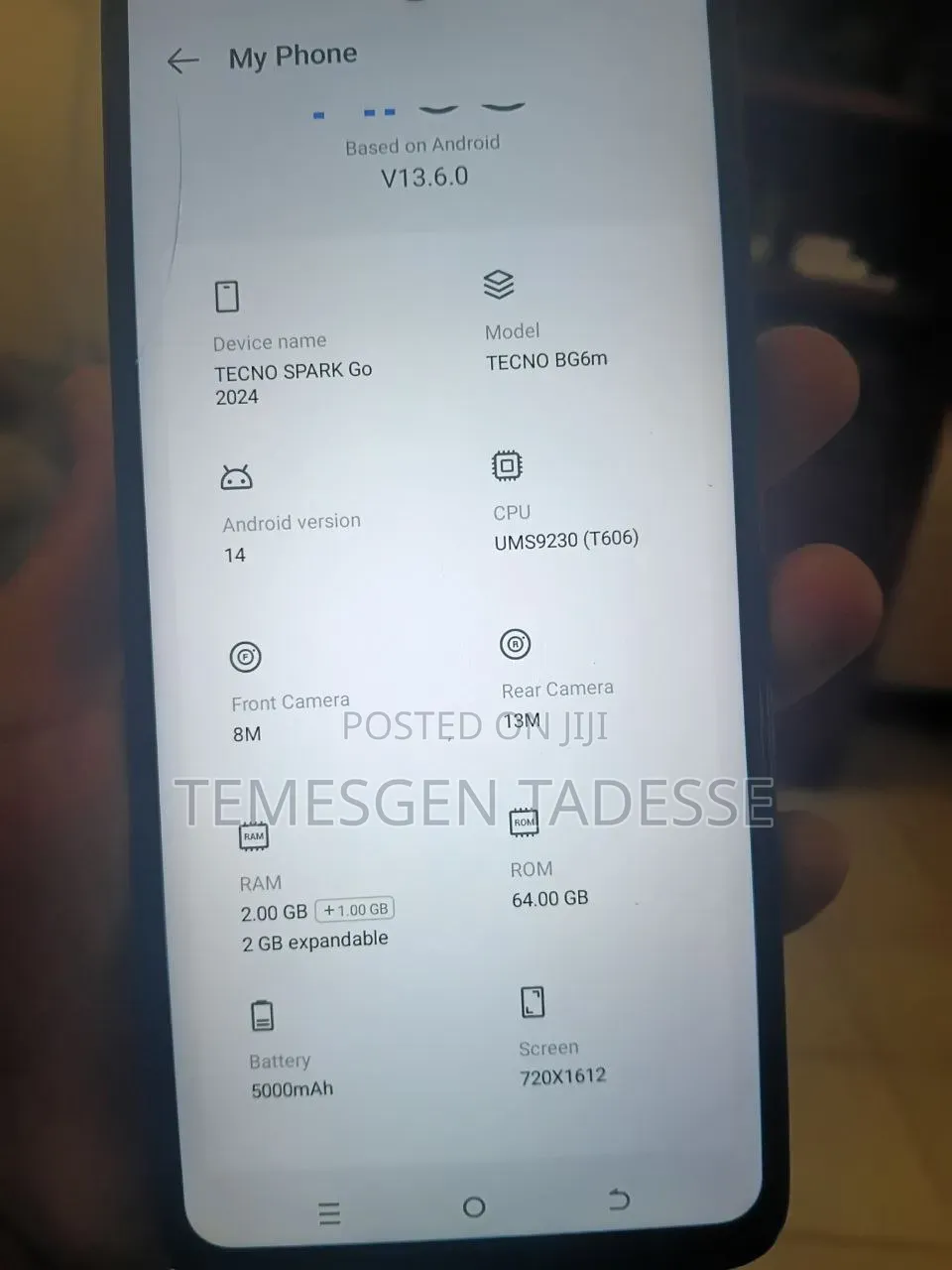 Tecno Spark Go 64 GB Silver