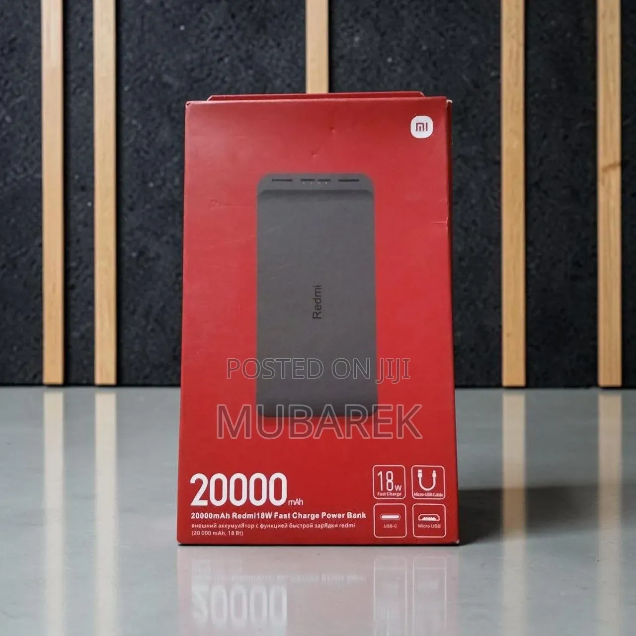 Redmi 20000mAh – Batari Awood Badan Oo Asal Ah