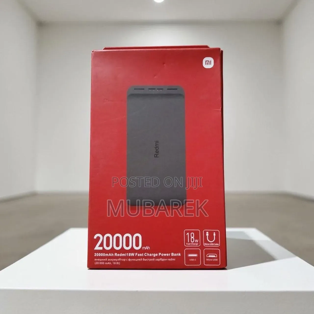 Redmi 20000mAh – Batari Awood Badan Oo Asal Ah