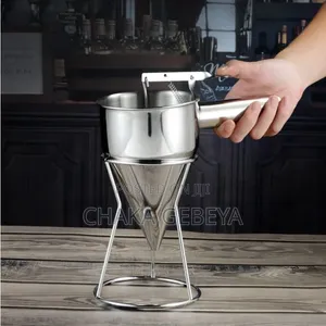1.2L Stainless Steel Batter Dispenser - For Pancakes, Cupcakes, Injera