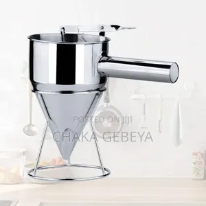 1.2L Stainless Steel Batter Dispenser - For Pancakes, Cupcakes, Injera