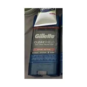 Gillette Clear Shield Antiperspirant Clear Gel, Sport Active, 2-Pack