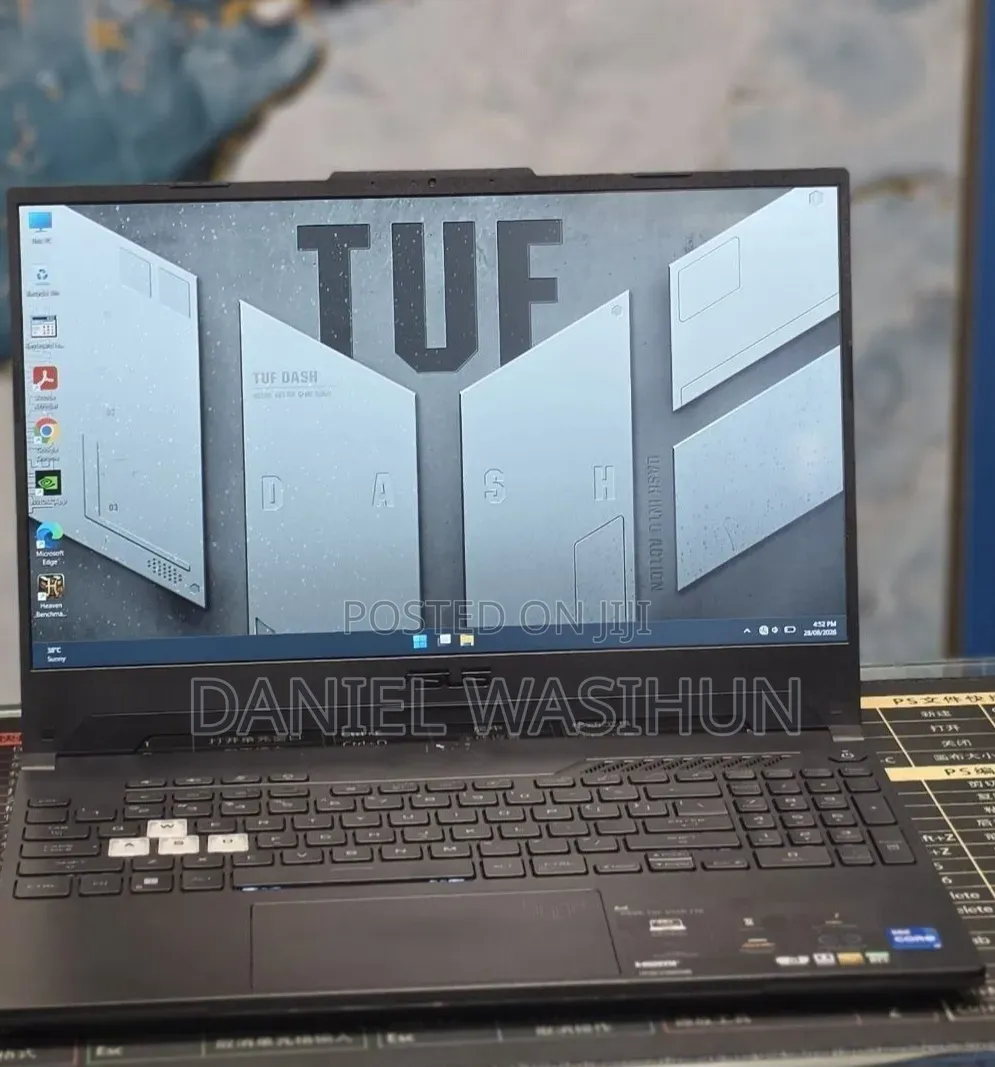 New Laptop Asus TUF Dash F15 16GB Intel Core i7 SSD 512GB
