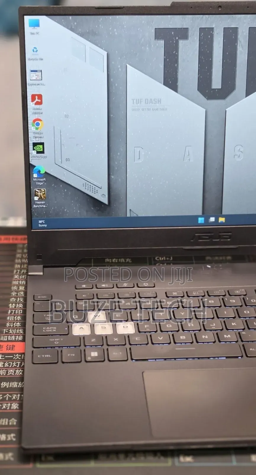 New Laptop Asus TUF Gaming F15 16GB Intel Core i7 SSD 512GB