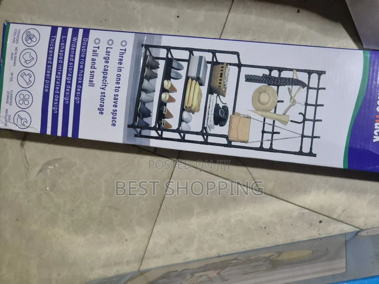 New Simple Floor Clothes Rack የጫማና የልብስ መደርደሪያ