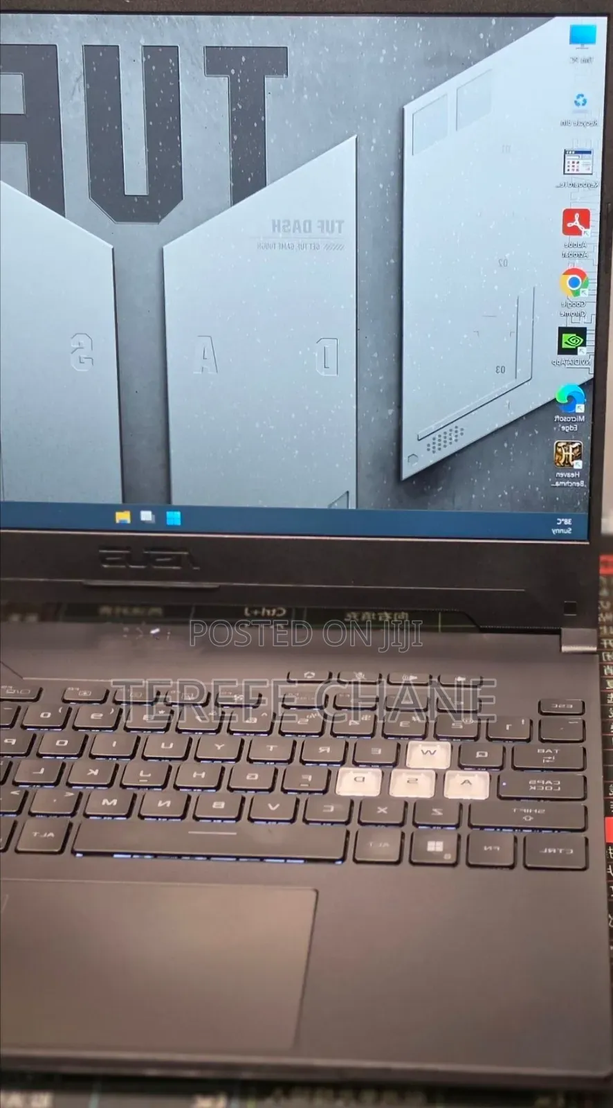 New Laptop Asus TUF Dash F15 16GB Intel Core i7 SSD 512GB