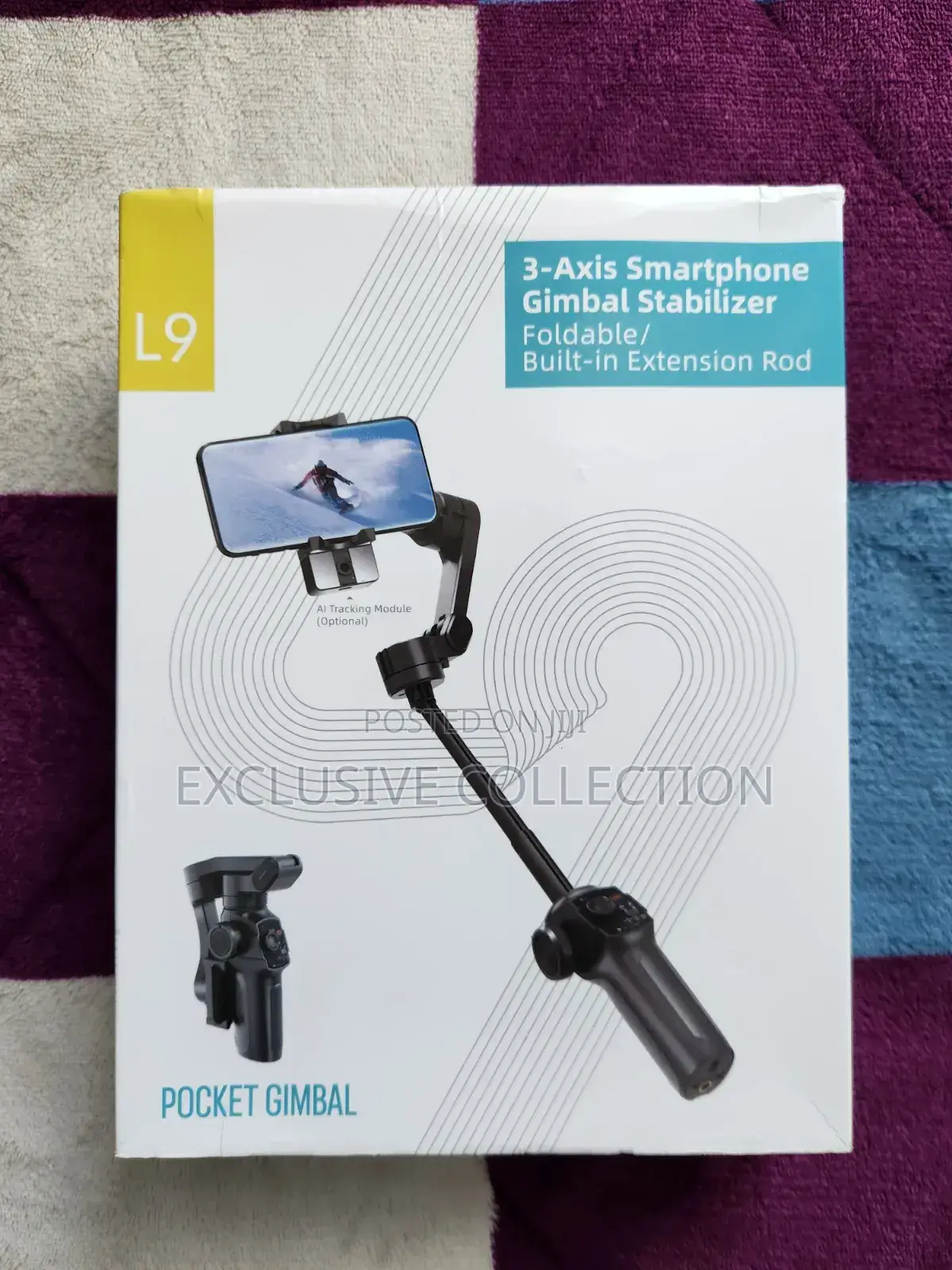 L9 3-Axis Smartgimbal Stabilizer Foldable With Built-in Extension Rod