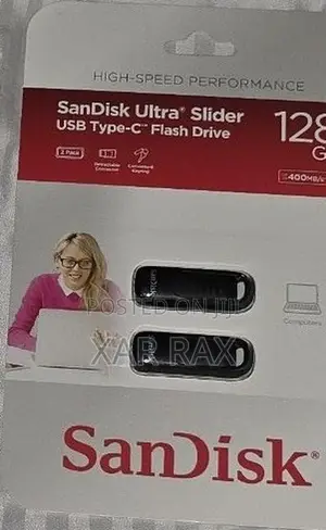 SanDisk Ultra Slider USB Type-C, 128GB, 2-Pack