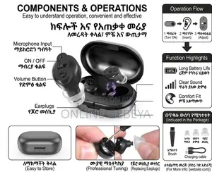 Black Mini Hearing Aid