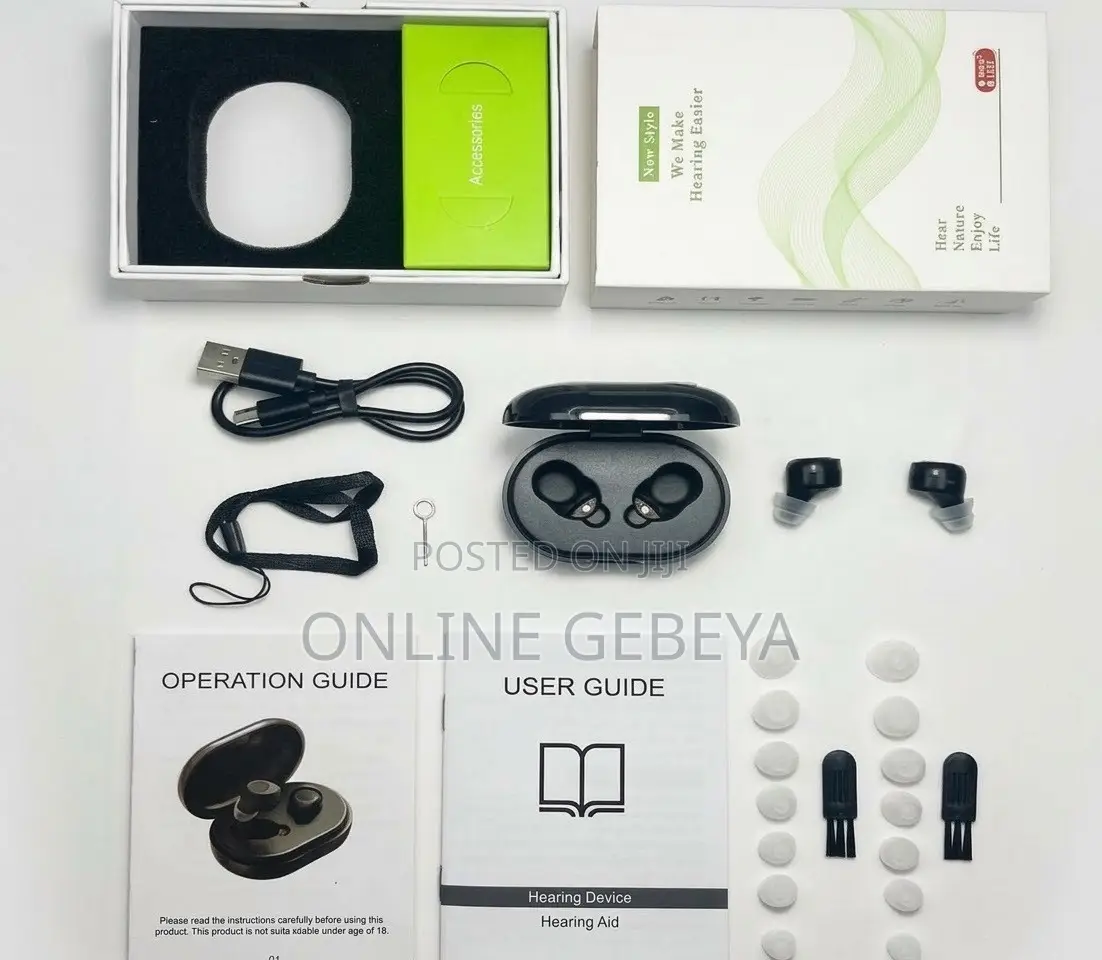 Black Mini Hearing Aid