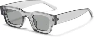 Translucent Grey Square Sunglasse