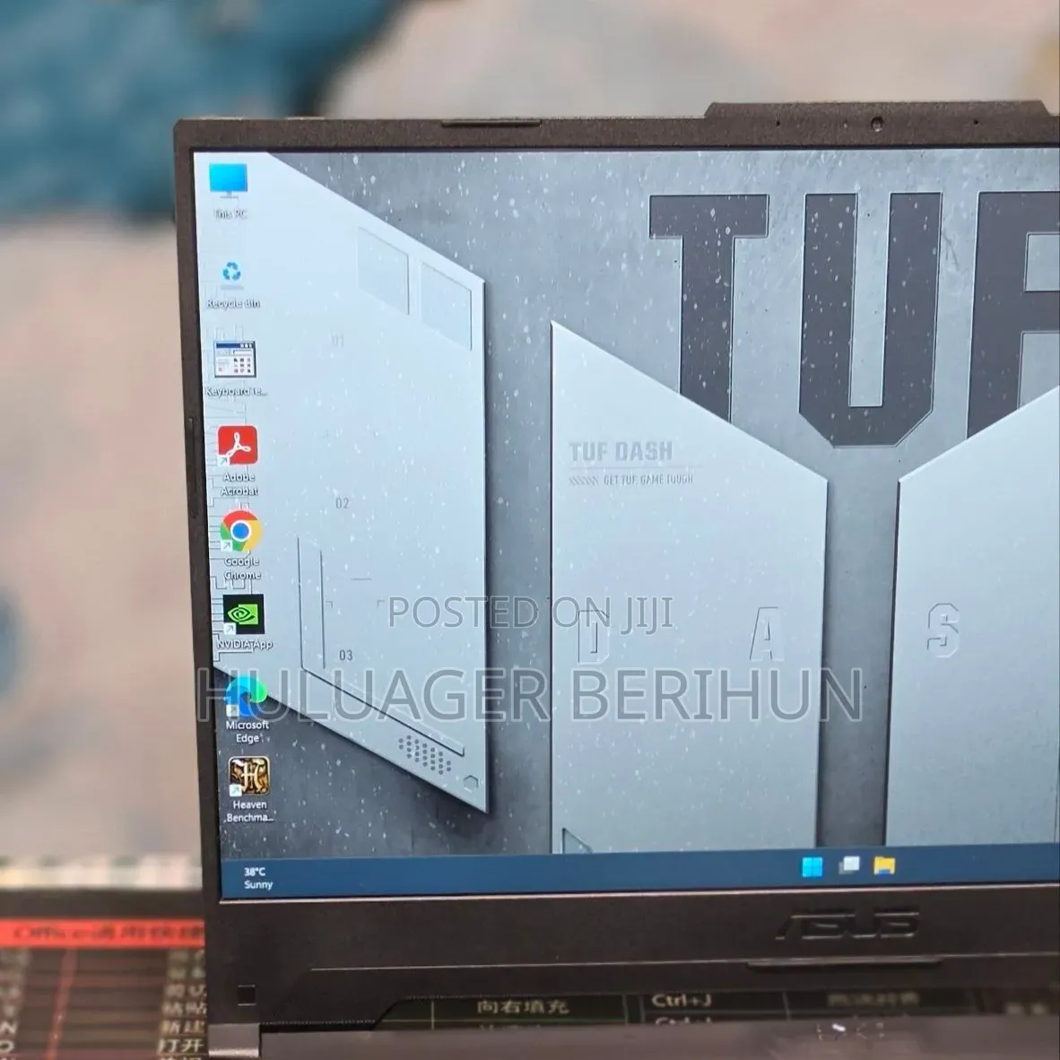 New Laptop Asus TUF Gaming A15 16GB Intel Core i7 SSD 512GB