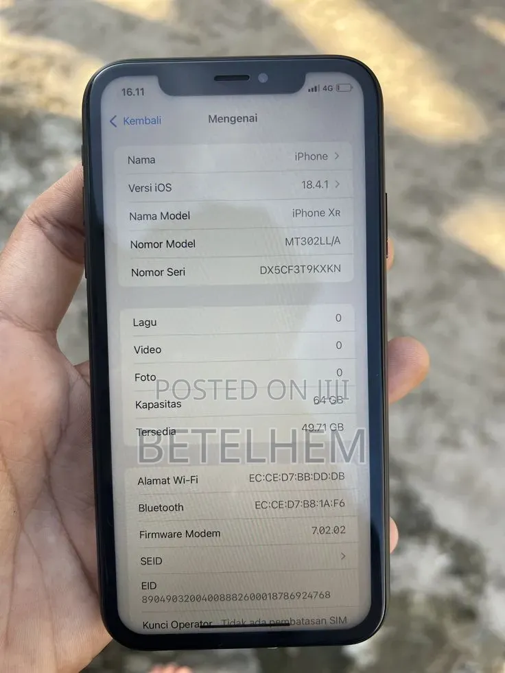 Apple iPhone XR 64 GB Black
