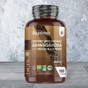 Ashwagandha With Black Pepper 605mg 180 Capsules