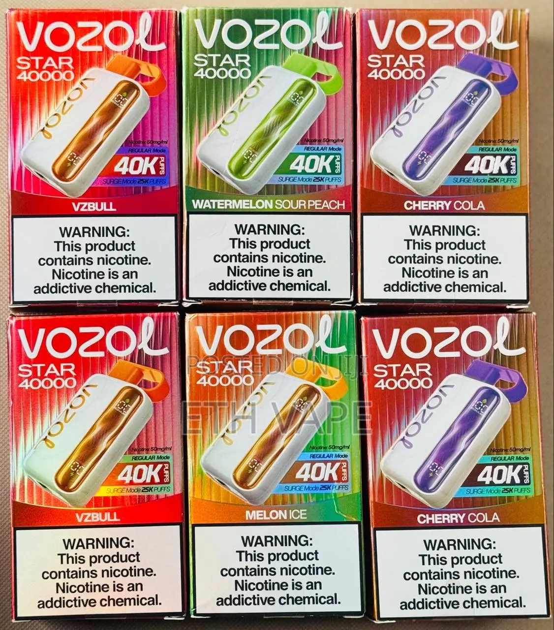 Vozol 40,000 Puff Variety Flavors