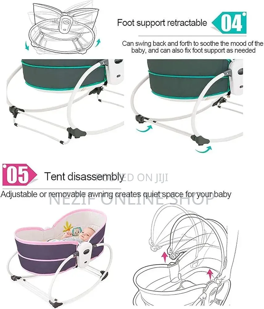 Mastela 5-in-1 Rocker Bassinet