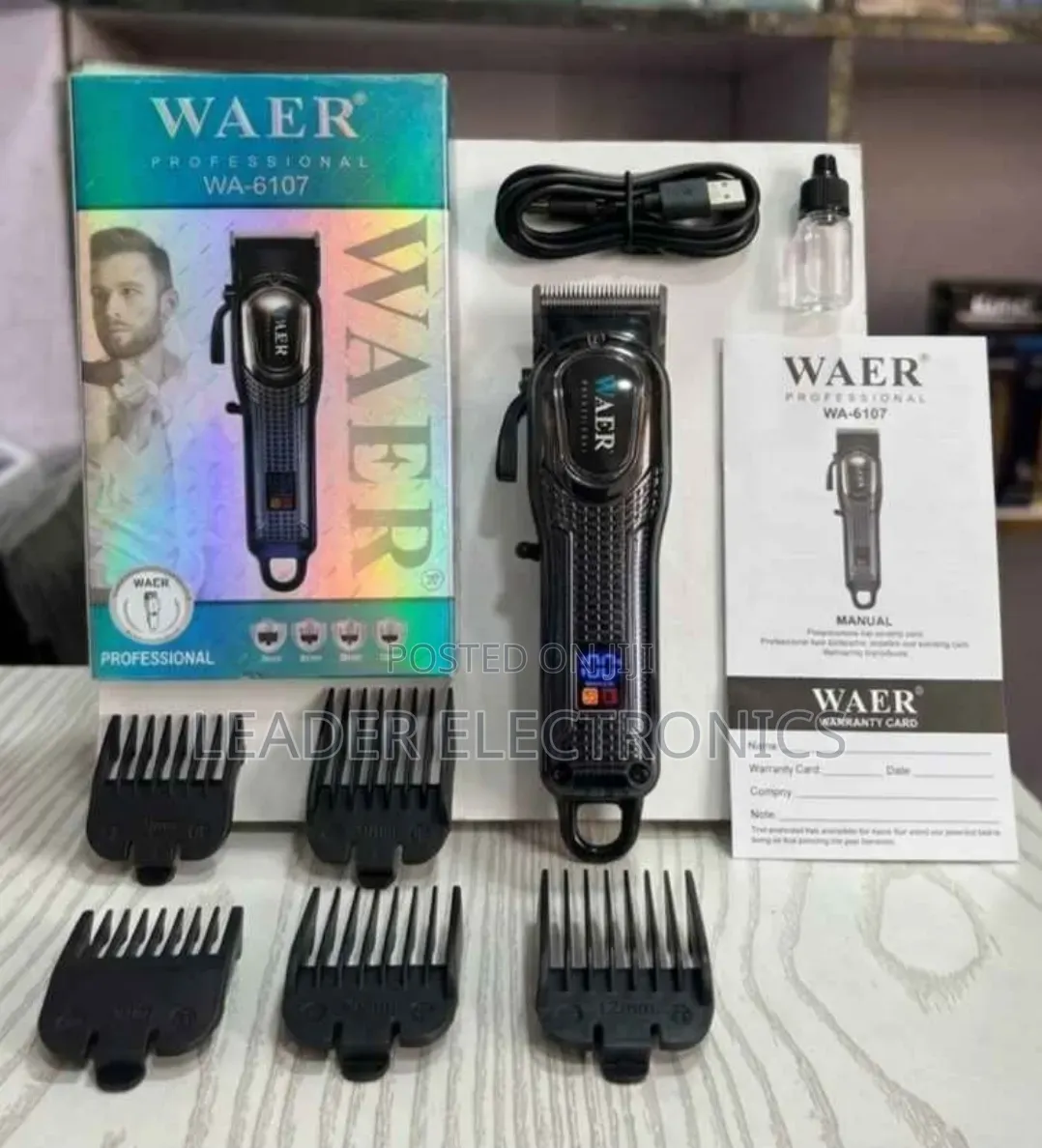 Waer Rechargeable Hair Trimmer and Clipper