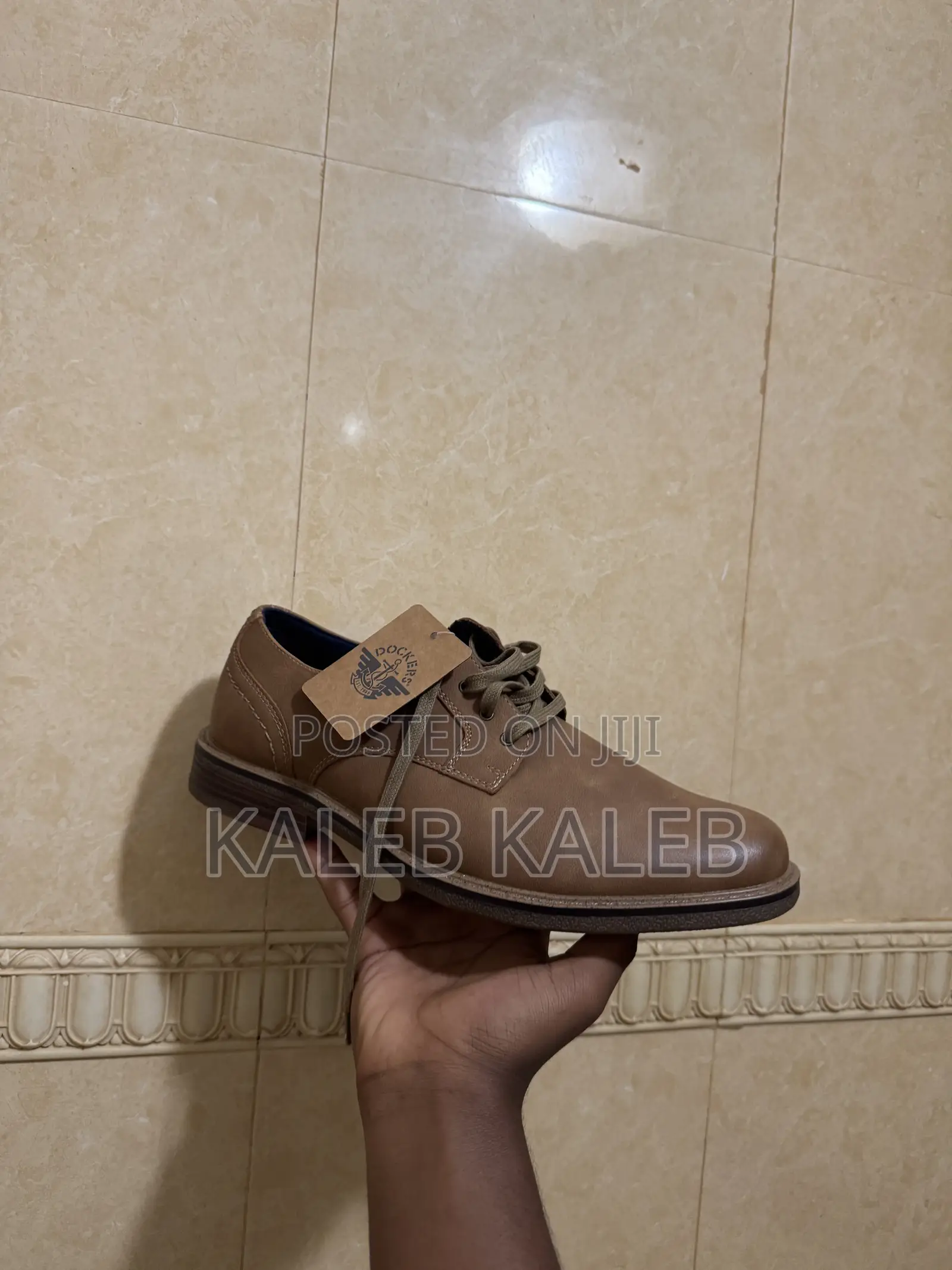 Dockers Men's Warden Rugged Casual Oxford Leather Shoes – Light Brown