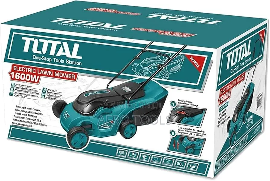 TOTAL Electric Lawn Mower 1600W የሳር ማጨጃ ማሽን