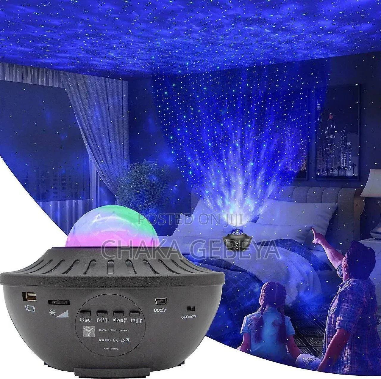 Ocean Wave Star Lamp With Timer -for Bedroom, Parties,Christmas Decor