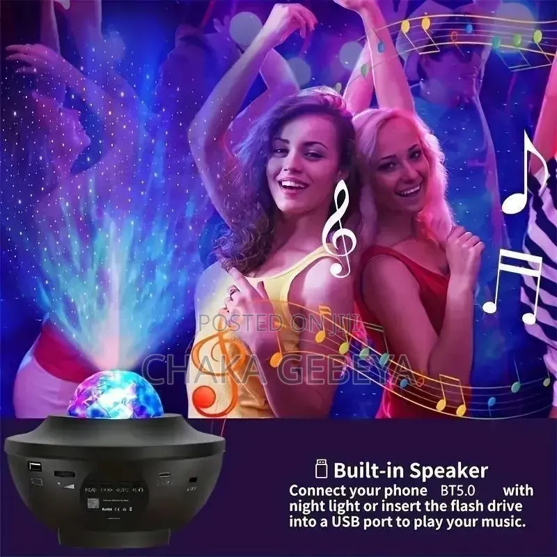 Ocean Wave Star Lamp With Timer -for Bedroom, Parties,Christmas Decor