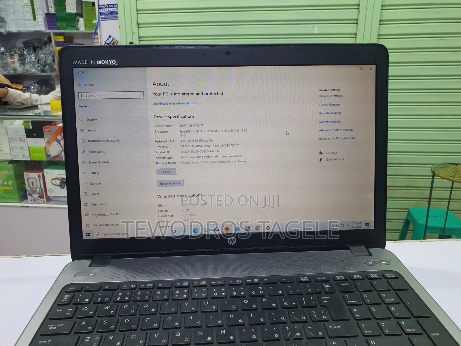 Laptop HP ProBook 450 G1 4GB Intel Core i5 HDD 500GB