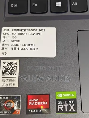 New Laptop Lenovo Legion 5 16GB AMD Ryzen 7 SSD 512GB