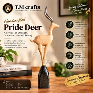 Pride Deer Sculpture የሚዳቋ ቅርጽ ቅርጻቅርጽ ልዩ ቅርፃ ቅርፅ