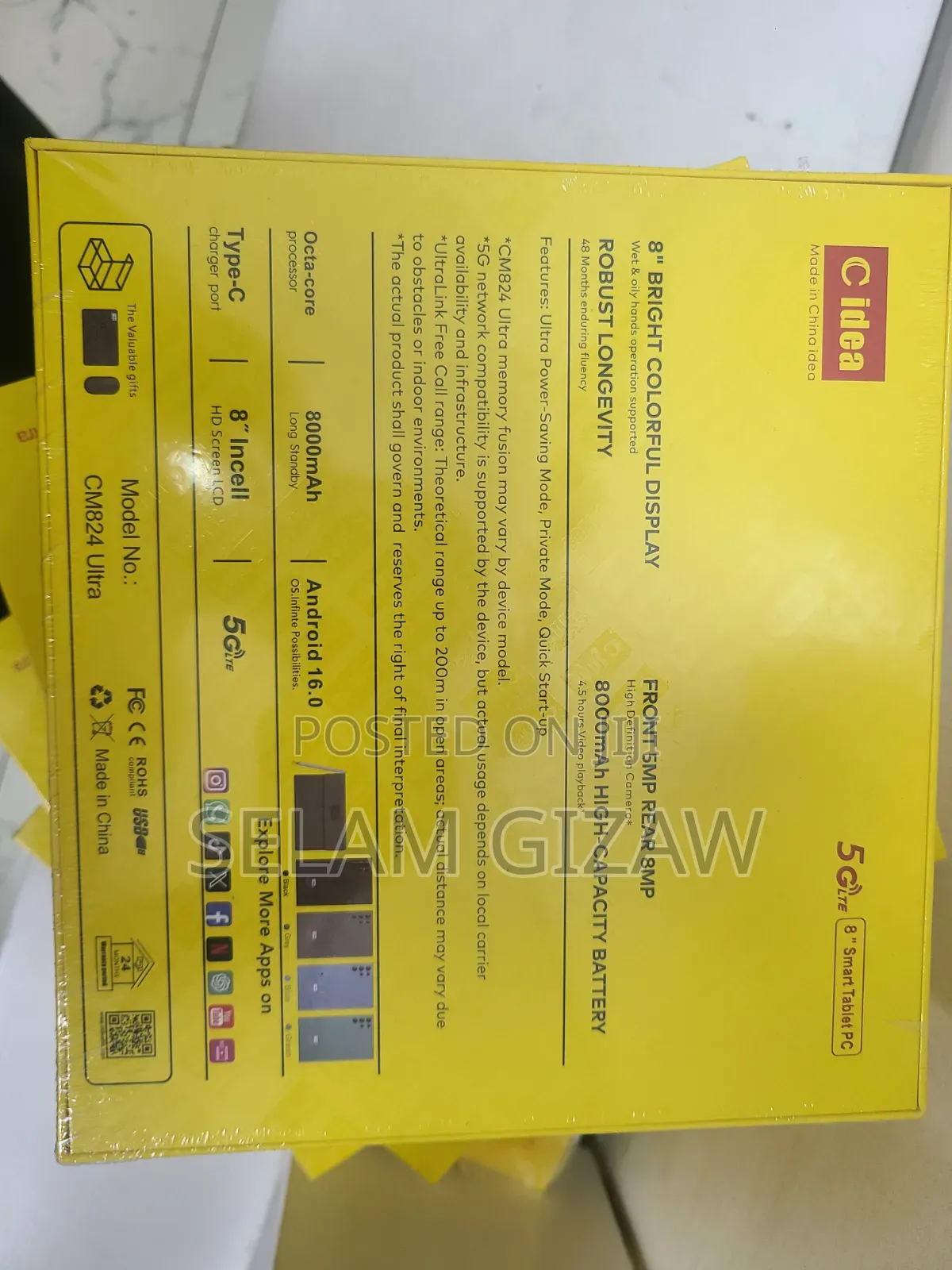 New C idea CM828 512 GB Black
