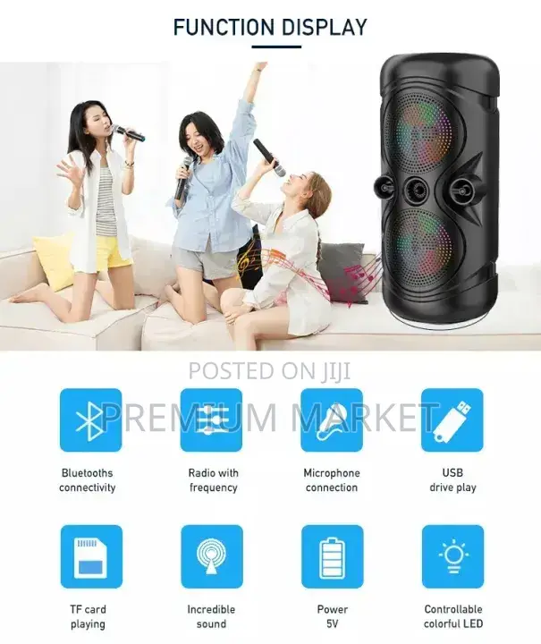 Sing-E ZQS4259 Super Bass Portable Bluetooth Speaker