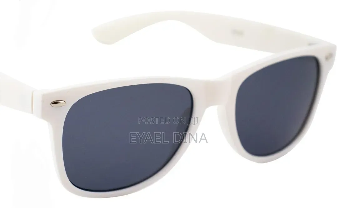 Classic White Framed Sunglasses