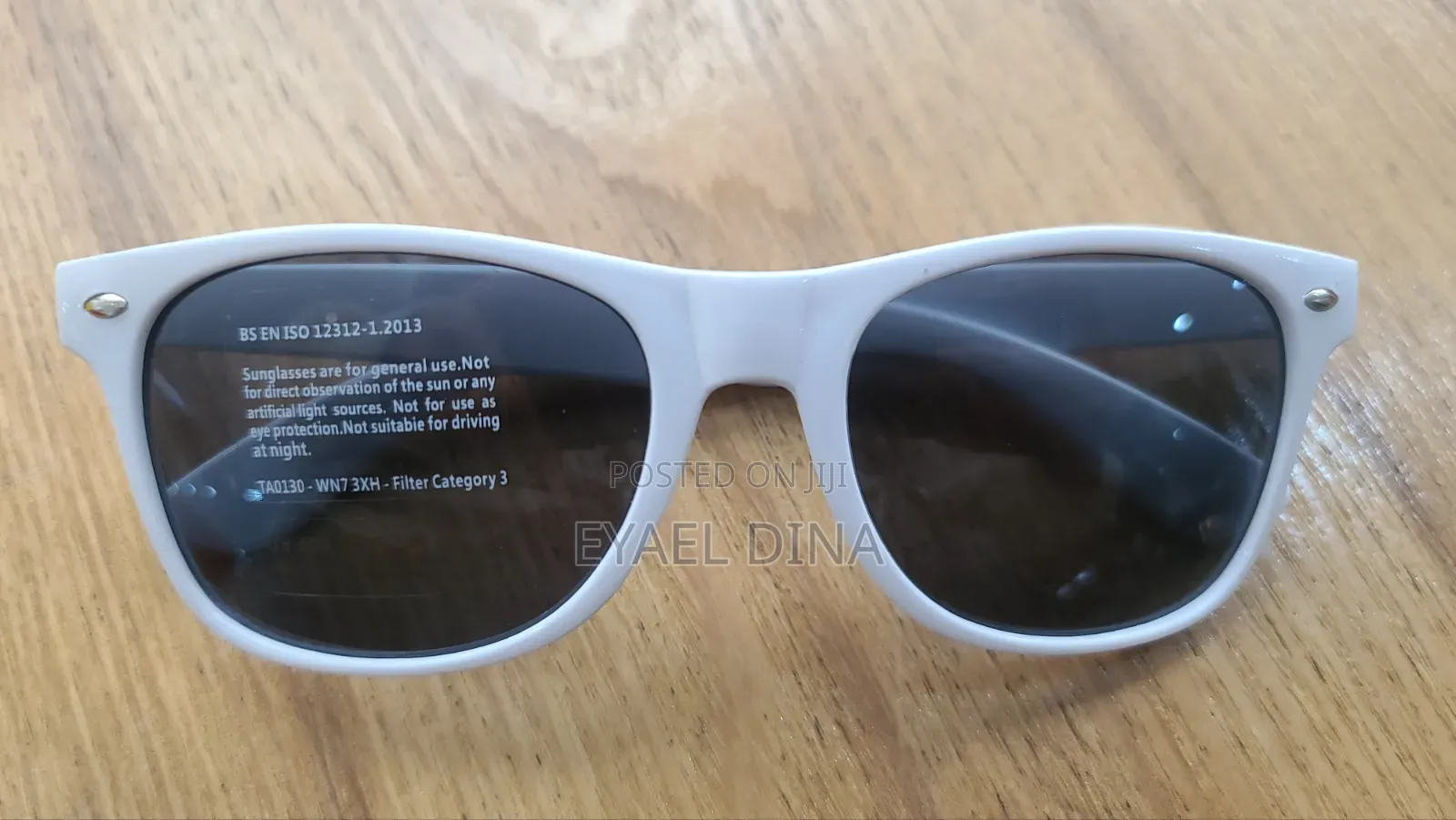 Classic White Framed Sunglasses