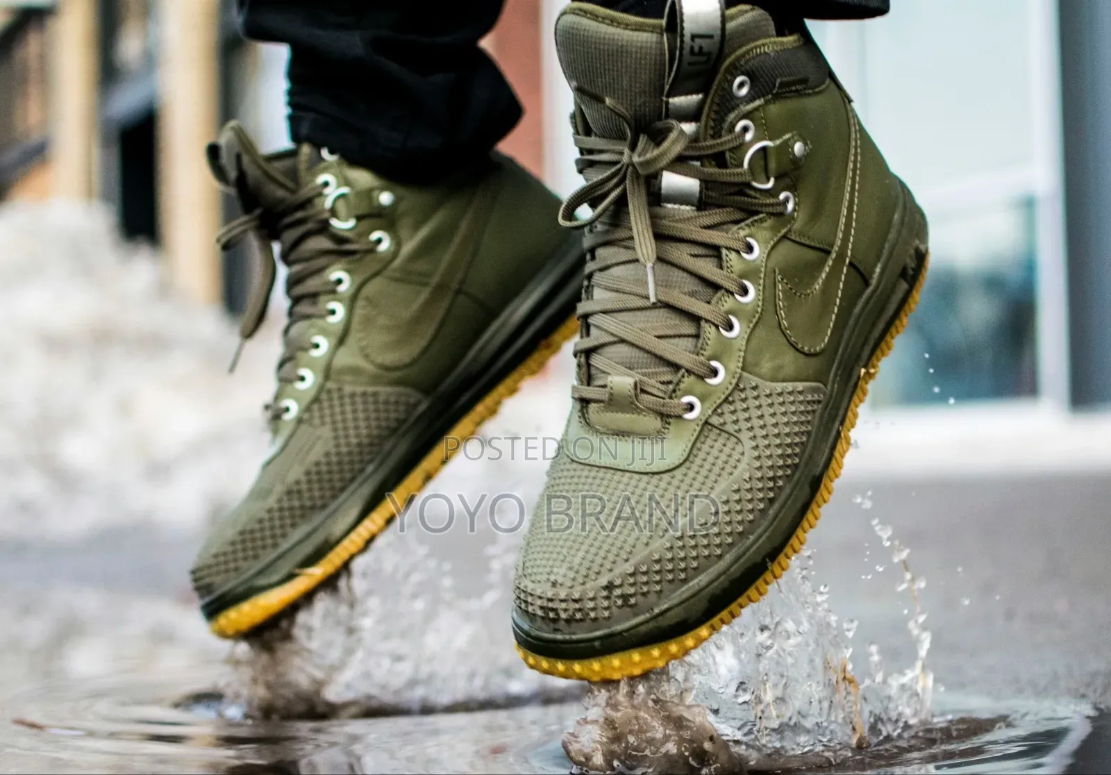 Nike Lunar Force Duckboot Olive Green Unisex Fashion Boots