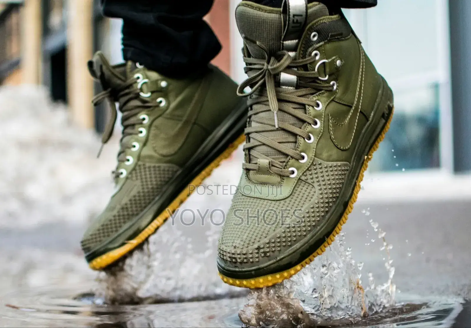 Nike Lunar Force Duckboot Olive Green Unisex Fashion Boots