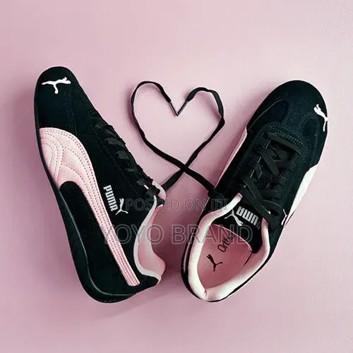 Puma Speed Cat Sude 'Black/Pink Unisex Fashion Sneaker