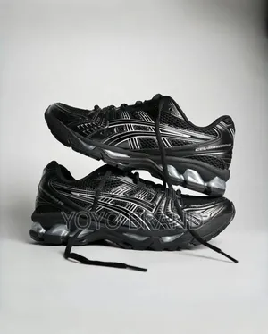 Asics Gel-Kayano 14 Black/Silver Unisex Fashion