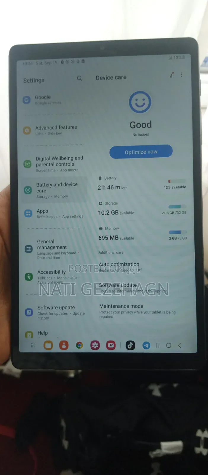Samsung Galaxy Tab S7 32 GB Gray