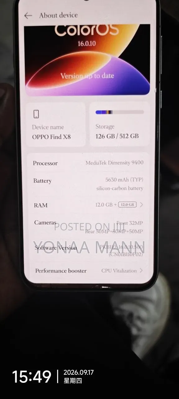 Oppo Find X8 512 GB White