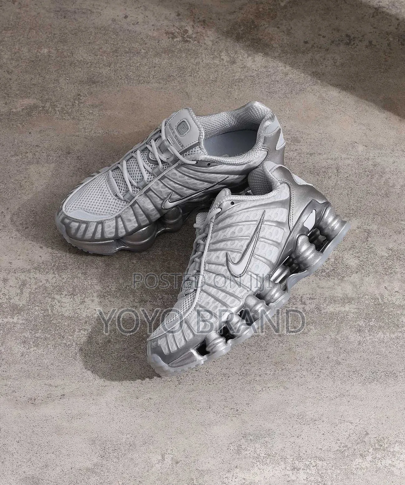 Nike Shox TL "Pure Platinum/Chrome" Unisex Sneaker