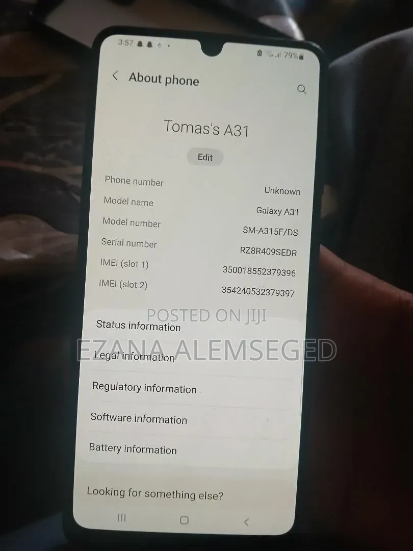 Samsung Galaxy A31 128 GB Gray