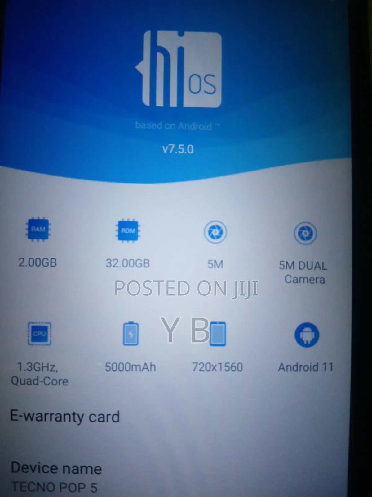 Tecno Pop 5 32 GB Blue