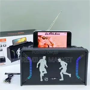 LP-V86 RGB Wireless Portable Bluetooth Speaker FM Radio የብሉቱዝ ስፒከር