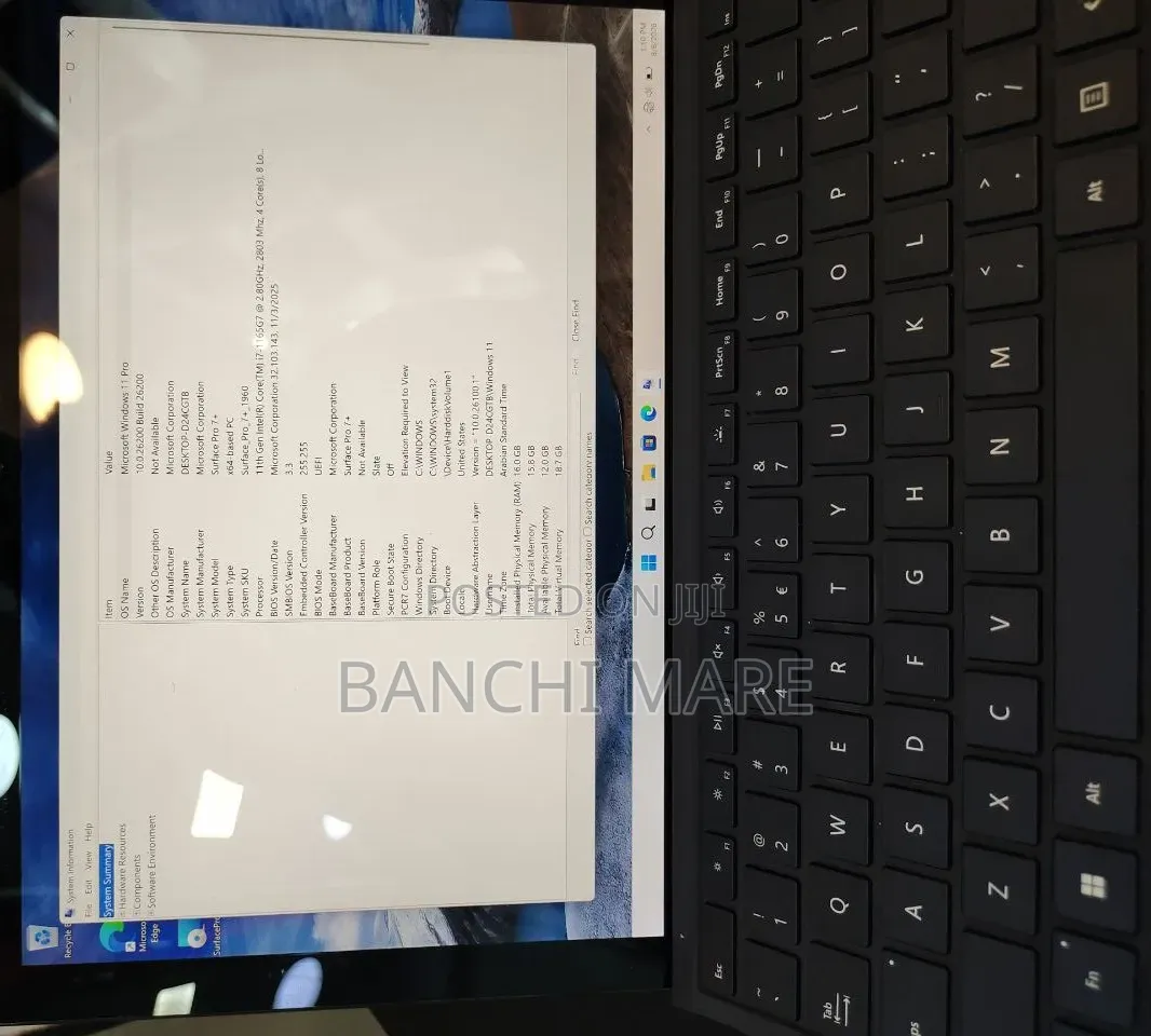 New Laptop Microsoft Surface Pro 7+ 16GB Intel Core i7 SSD 512GB