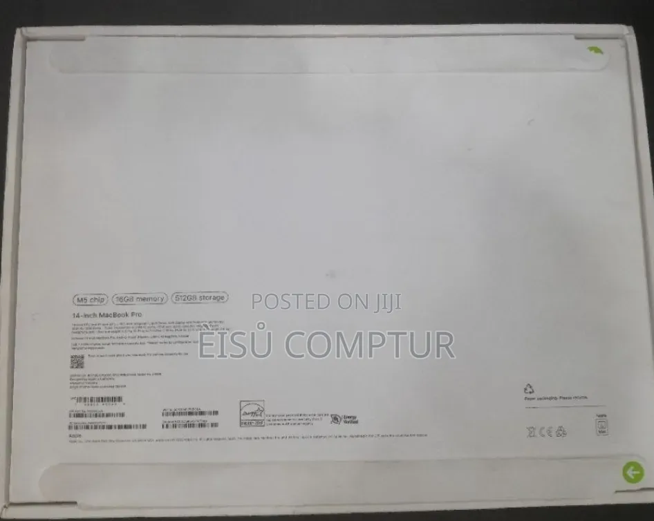 New Laptop Apple MacBook Air 2026 M5 16GB Apple M5 SSD 512GB