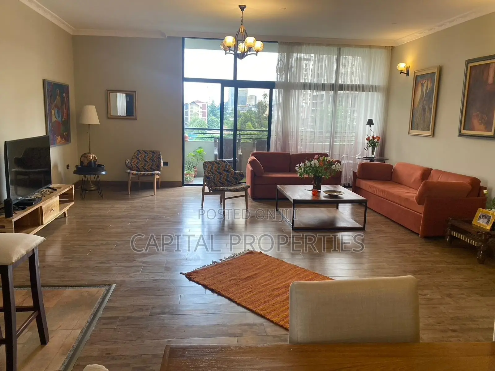 Furnished 3bdrm Apartment in Bole for rent