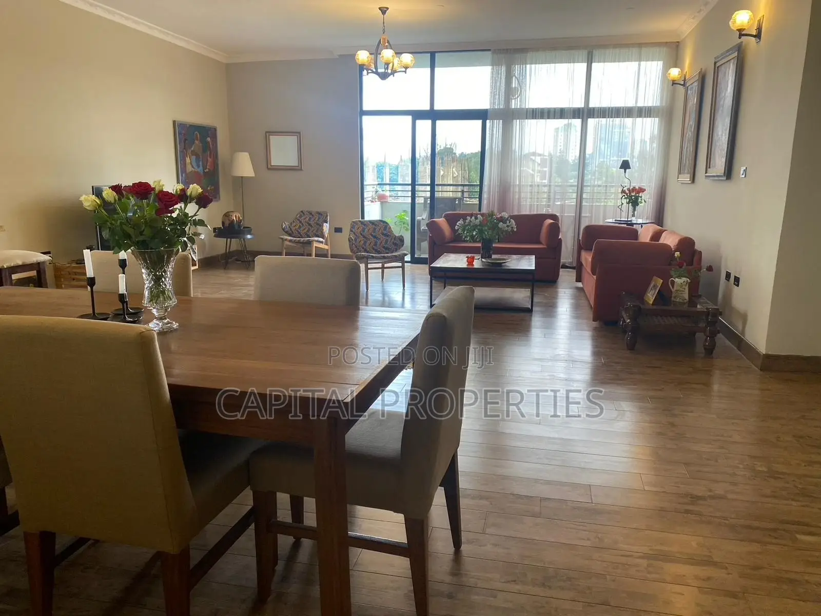 Furnished 3bdrm Apartment in Bole for rent