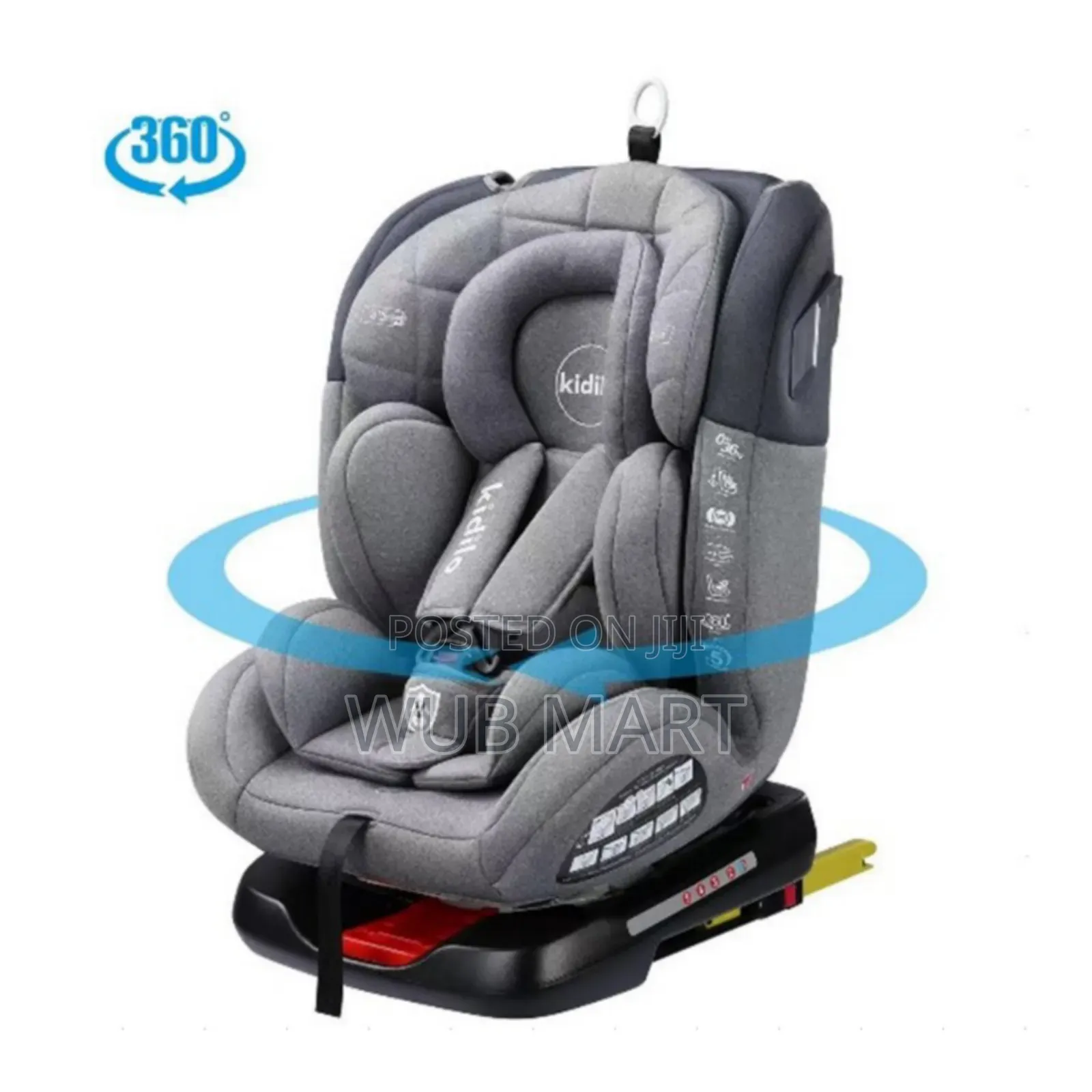 Kidilo 360° Rotating Baby Car Seat ልጆች መኪና ላይ የሚቀመጡበት ወንበር