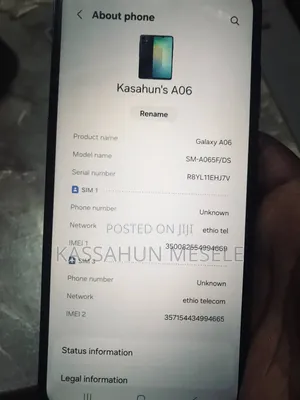 New Samsung Galaxy A06 64 GB Black