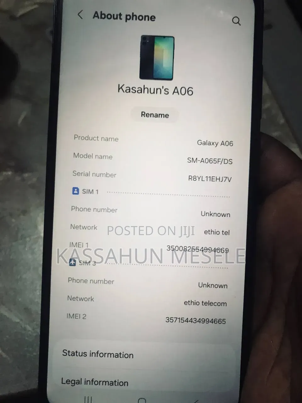 New Samsung Galaxy A06 64 GB Black